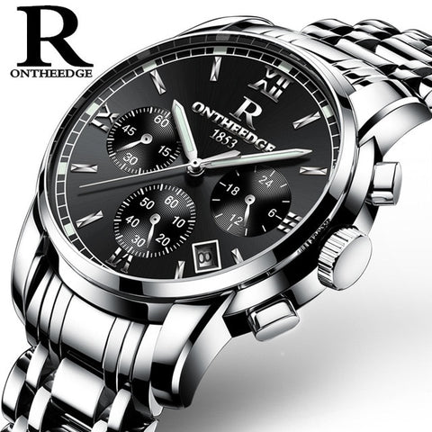 Hot!! Top Luxury Brand Men Watches Chronograph Men Sports Watches Waterproof Full Solid Steel Men Quartz Watch Relogio Masculino