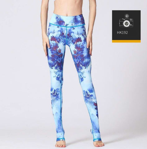2018 Printed Yoga Pants Women High Waist Yoga Leggings for Fitness Sports Tight Pants Seamless Running Leggings Sport Trousers