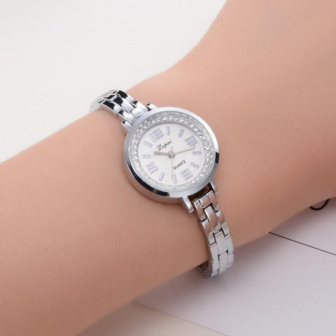 Lvpai Women's Watch Crystal Diamond Bracelet Stainless Steel Quartz Wrist Watch ladies wrist watch women fashion relogio feminin