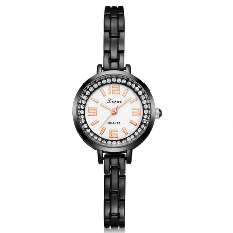 Lvpai Women's Watch Crystal Diamond Bracelet Stainless Steel Quartz Wrist Watch ladies wrist watch women fashion relogio feminin