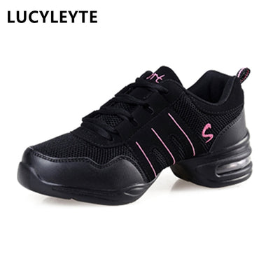 Hot Sale 2018 EU35-42 Sports Feature Soft Outsole Breath Dance Shoes Sneakers For Woman Practice Shoes Modern Dance Jazz Shoes