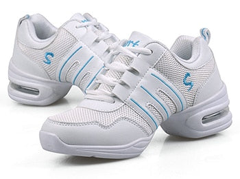 Hot Sale 2018 EU35-42 Sports Feature Soft Outsole Breath Dance Shoes Sneakers For Woman Practice Shoes Modern Dance Jazz Shoes