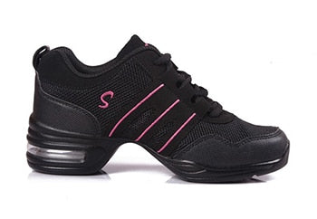 Hot Sale 2018 EU35-42 Sports Feature Soft Outsole Breath Dance Shoes Sneakers For Woman Practice Shoes Modern Dance Jazz Shoes