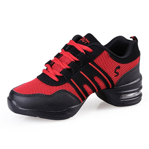 Hot Sale 2018 EU35-42 Sports Feature Soft Outsole Breath Dance Shoes Sneakers For Woman Practice Shoes Modern Dance Jazz Shoes