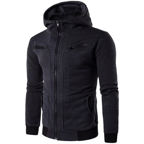 Jacket Men Fashion  Solid Long Sleeve  Outerwear & Coats Autumn Warm  Zipper  Men's jackets chaqueta hombre   18NOV5