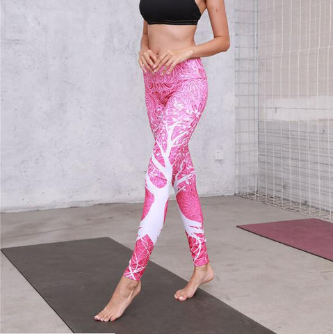 2019 Mandala Leggings Yoga Pants Fitness Sexy Push Up Tight Wear Gym Training Sport Running Leggings Elastic Slim Women's Pants