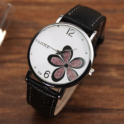 YAZOLE Ladies Wrist Watch Women 2019 Top Brand Famous Female Clock Quartz Watch Flowers Wristwatch Montre Femme Relogio Feminino