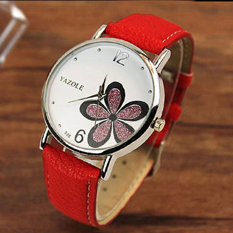 YAZOLE Ladies Wrist Watch Women 2019 Top Brand Famous Female Clock Quartz Watch Flowers Wristwatch Montre Femme Relogio Feminino