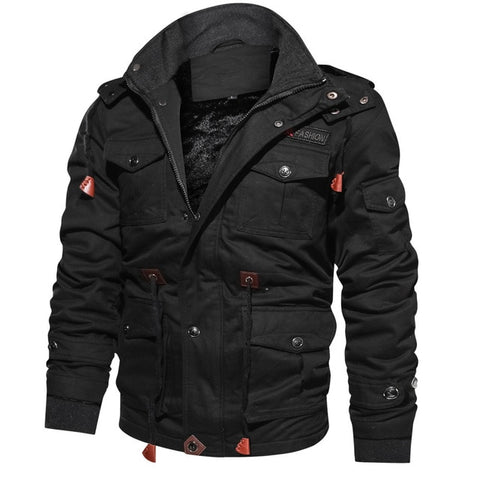 Brand Thick Winter Fleece Jackets Men Military Tactical Army Jacket Mens Plus Size 4XL Keep Warm -30 'C Hooded Jaqueta Masculina