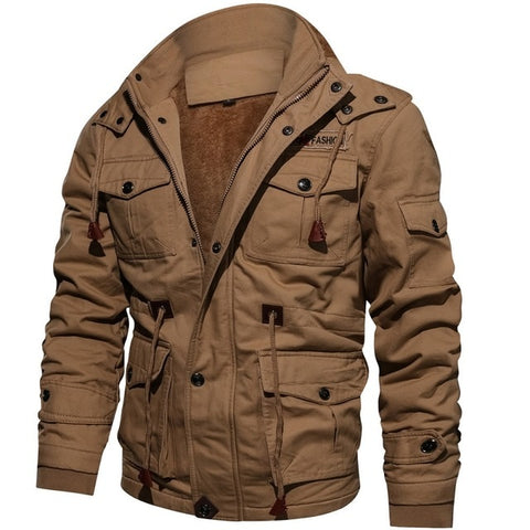 Brand Thick Winter Fleece Jackets Men Military Tactical Army Jacket Mens Plus Size 4XL Keep Warm -30 'C Hooded Jaqueta Masculina