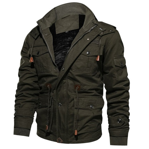 Brand Thick Winter Fleece Jackets Men Military Tactical Army Jacket Mens Plus Size 4XL Keep Warm -30 'C Hooded Jaqueta Masculina