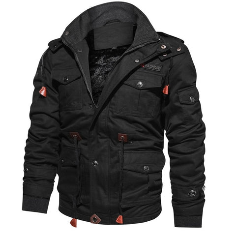 Hot Sale Winter Military Thick Jacket Men Warm Hooded Coats Thermal Thick Outerwear Male Plus Size M-4XL Brand Mens Jackets