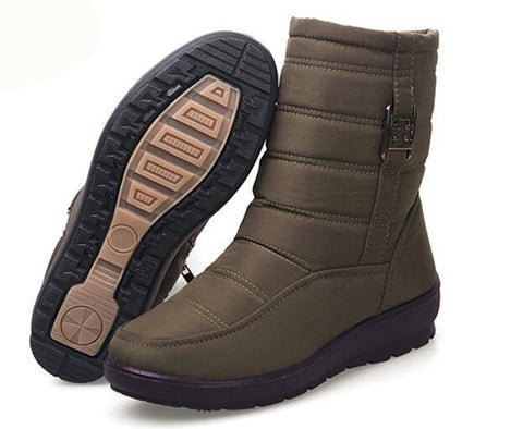 SHIDIWEI Snow Boots 2019 Brand Women Winter Boots Mother Shoes Antiskid Waterproof Flexible Women Fashion Casual Boots Plus Size