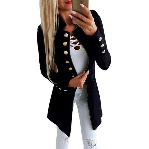 SHUJIN 2018 Autumn Elegant Women Blazers Slim Single Breasted Office Lady Blazer Coat Female Suit Profession Formal Clothes